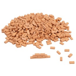 Mattoni in terracotta 10x5x3 mm 500 pezzi