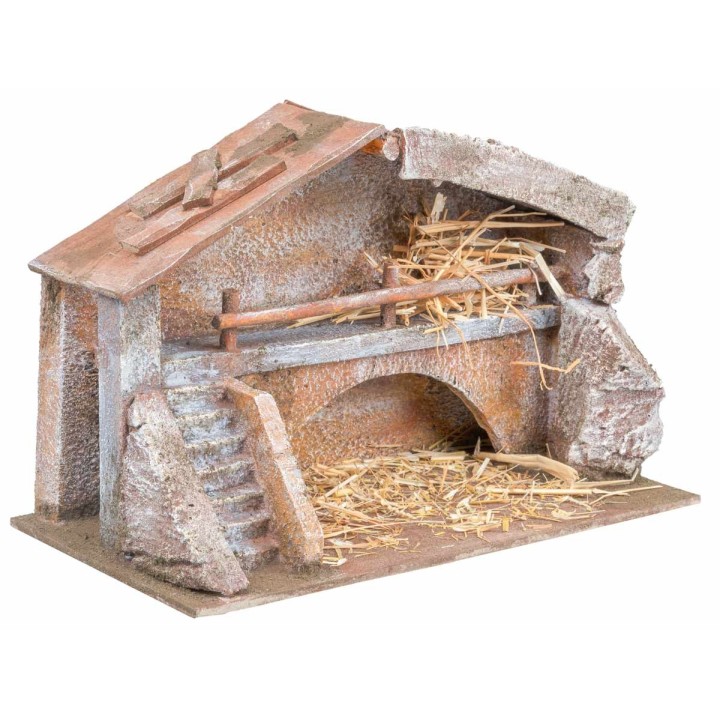 Cabaña con altillo de 30x15x19h cm
