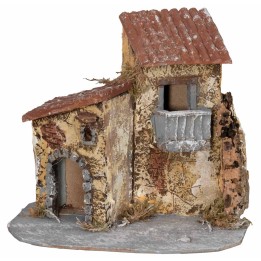 Casita de resina con balcón 20x18x18h