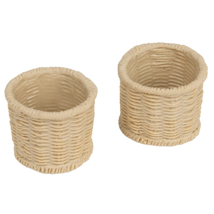 Set of 2 PVC baskets Ø 2.5cm