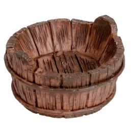 Basket with handles in PVC Ø 4cm