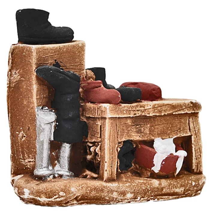Plaster cobbler's bench cm 7x3.5x6 h