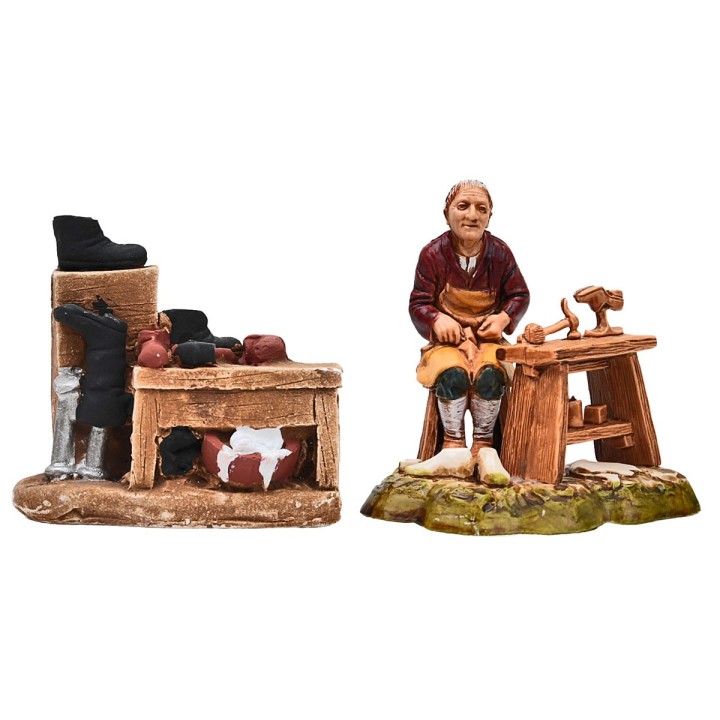 Plaster cobbler's bench cm 7x3.5x6 h