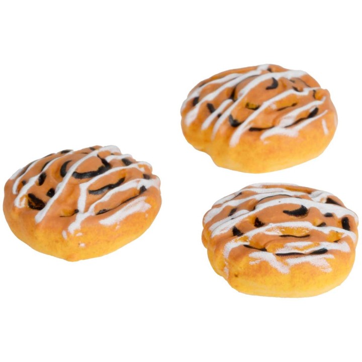 Set of 3 cinnamon roll cakes ø 2 cm