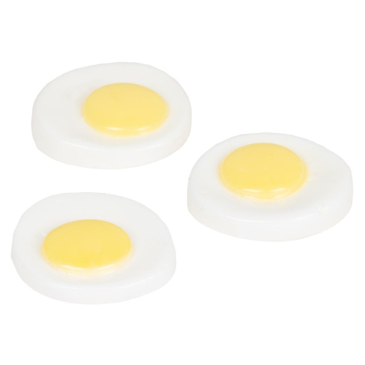 Set de 3 huevos a la plancha ø 2cm