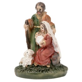 Nacimiento 3 figuras bloque con Niño en brazos 2,5 cm en resina