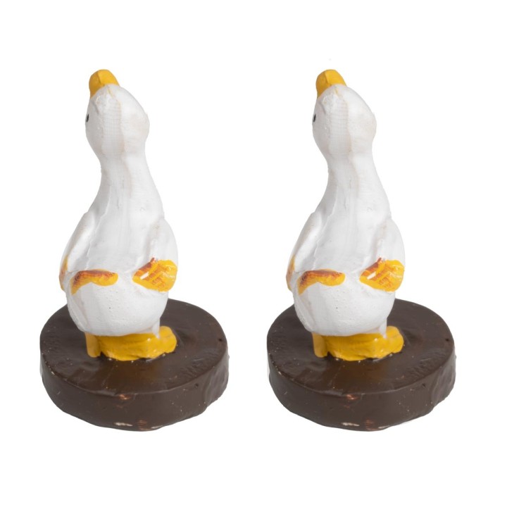 Conjunto de 2 patos con base redonda