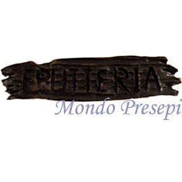 Letrero Frutería en resina