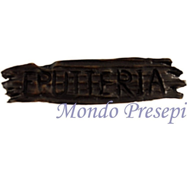 Letrero Frutería en resina