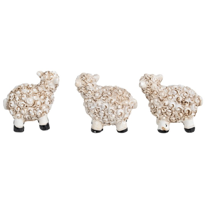 Set de 3 ovejas NaÏf de resina