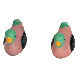 Juego de 2 patos rosa sin base
