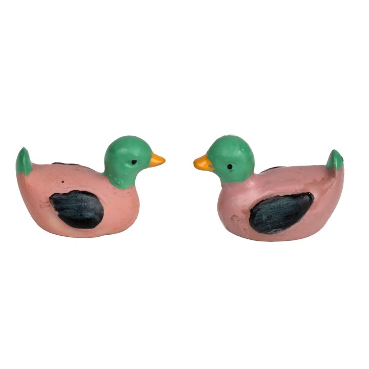 Juego de 2 patos rosa sin base
