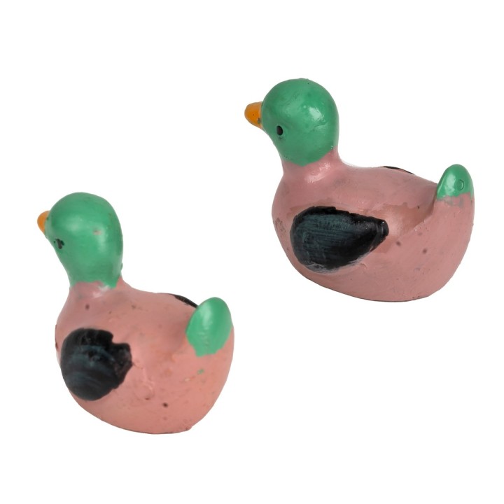 Juego de 2 patos rosa sin base