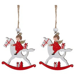 Set 2 angeli cm 8x9 h per albero di natale