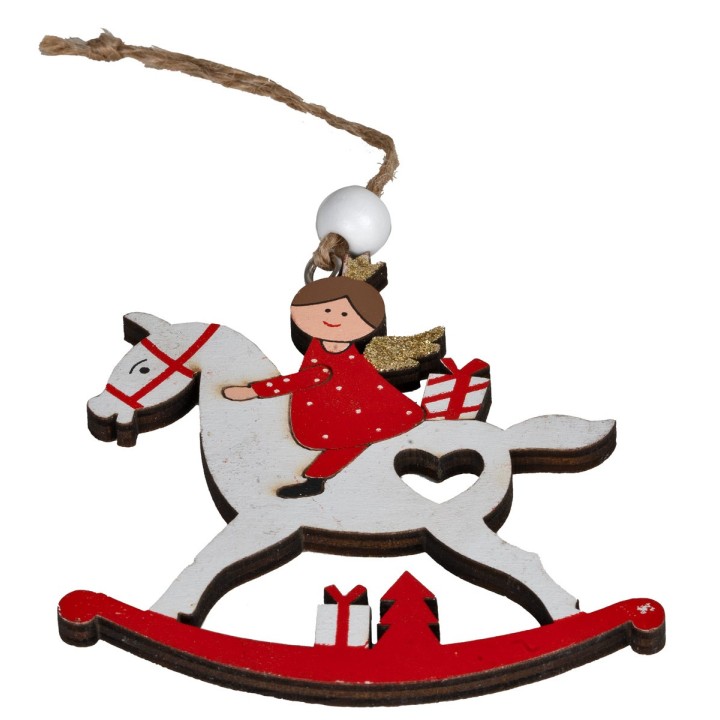 Set 2 angeli cm 8x9 h per albero di natale
