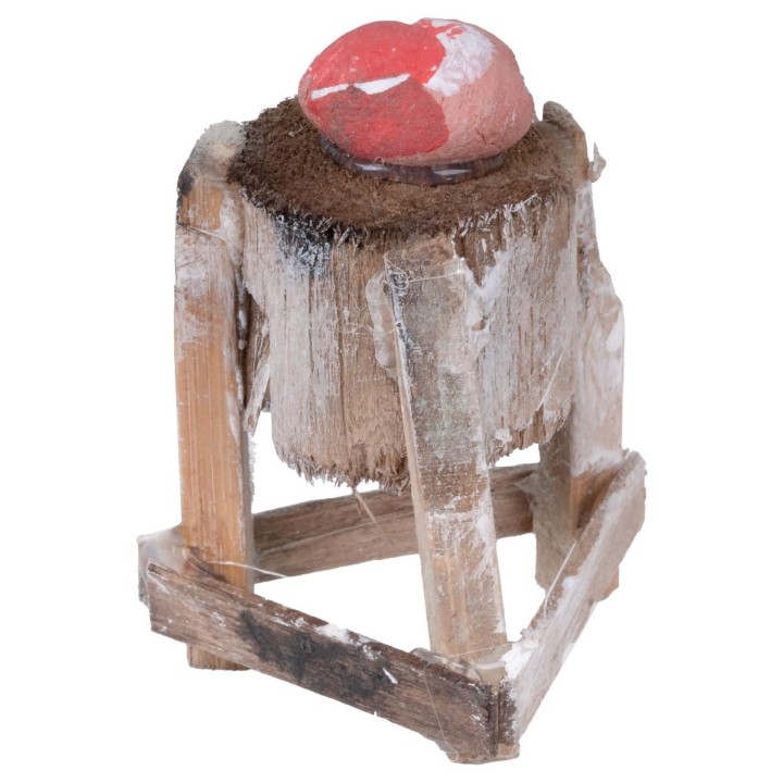 Bloque de carnicero de madera con carne 5,5 cm altura
