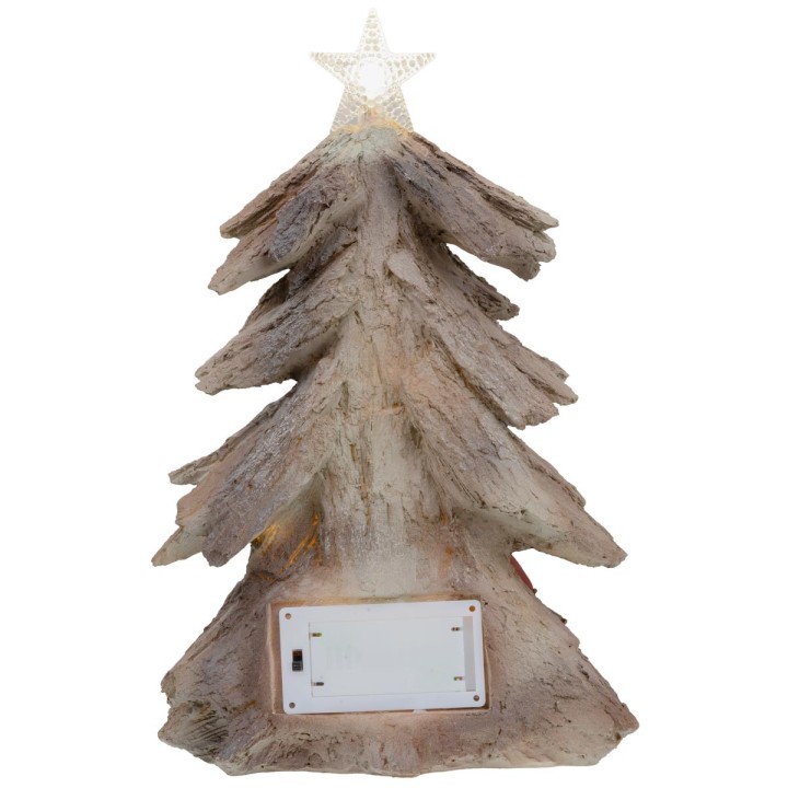 Nativity in block in the shape of a Christmas tree with a
