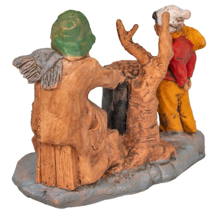 Castañero con niño con base serie 10 cm en PVC