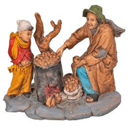 Castañero con niño con base serie 10 cm en PVC