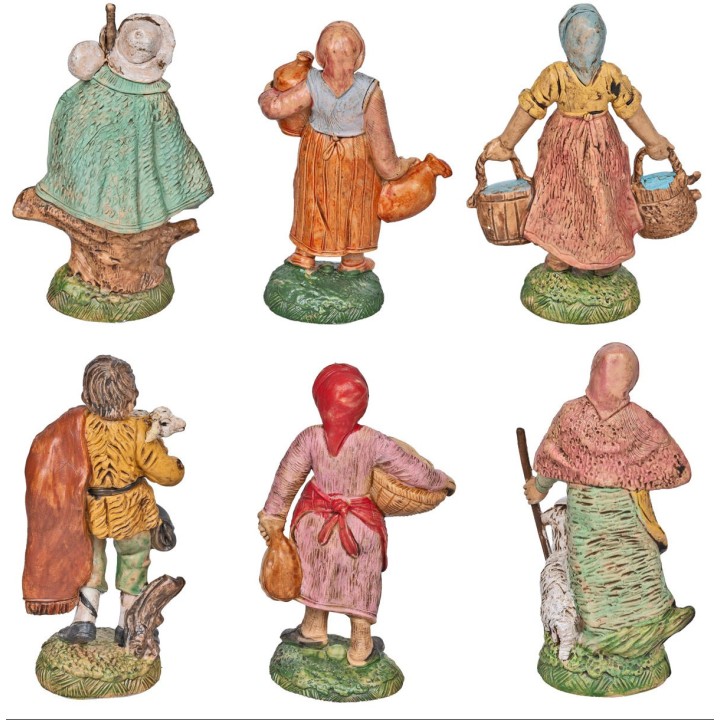 Set 6 figure assortite 10 cm in pvc