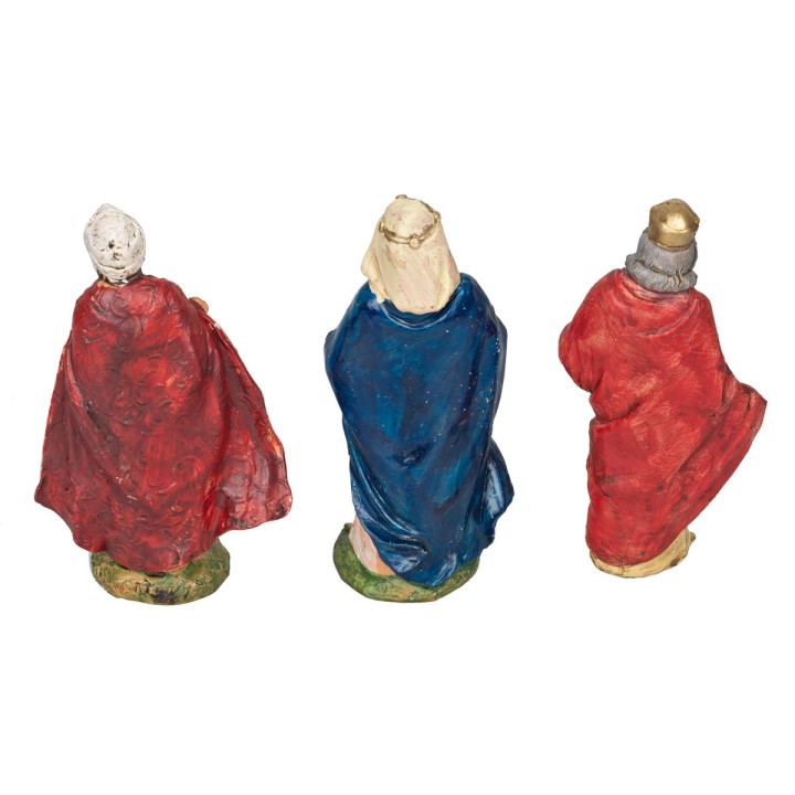 Conjunto de 3 Reyes Magos serie 12 cm en pvc