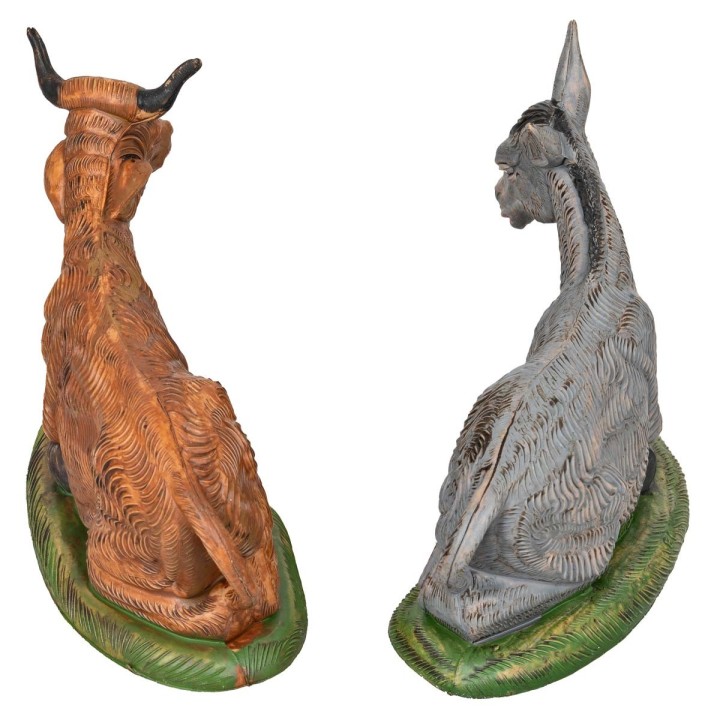 Set buey y burro sentados serie 15-18 cm