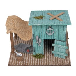 Cabaña del pescador cm 19x15x14 h