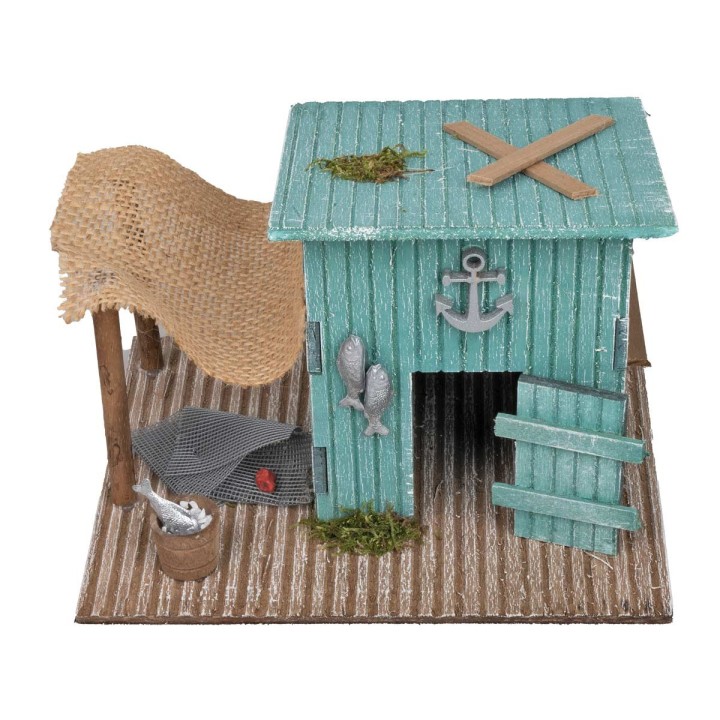 Fisherman's hut cm 19x15x14 h
