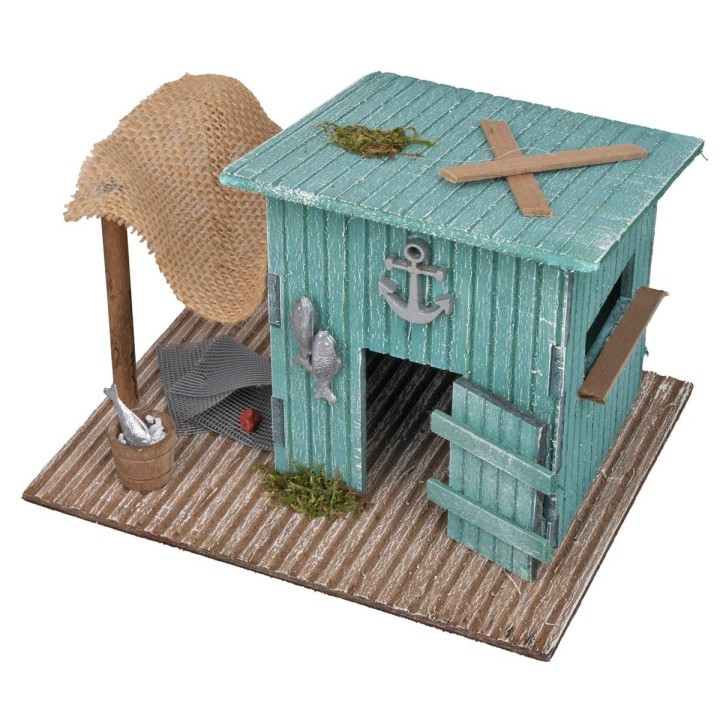 Capanno del pescatore cm 19x15x14 h