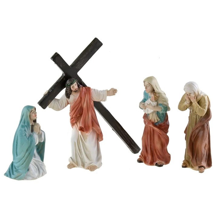 Jesus and the Women of Jerusalem 9 cm Easter Statues
