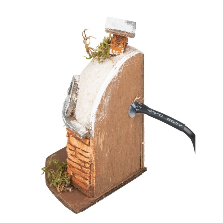 Horno con luz efecto fuego cm 10x8x14 h