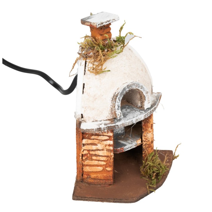 Oven with fire effect light cm 10x8x14 h