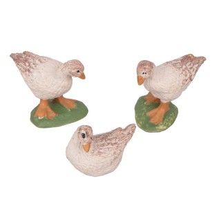 Juego de 3 patos surtidos con base