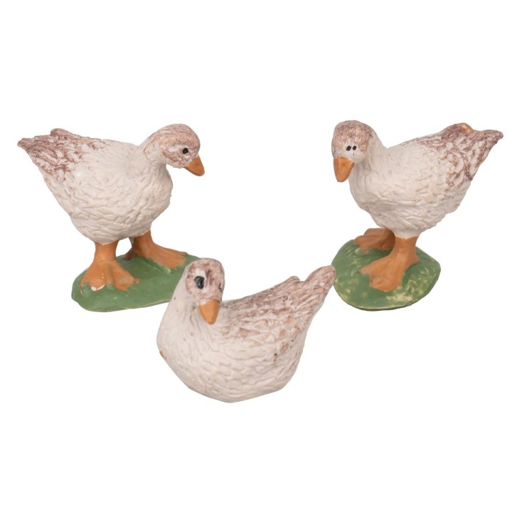 Juego de 3 patos surtidos con base