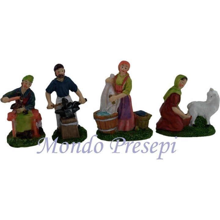 Cm 6 Set 4 oficios en resina