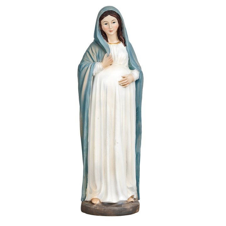 María embarazada 30 cm en resina