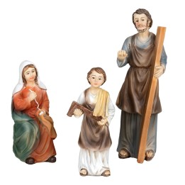 Familia de Nazaret 12 cm resina