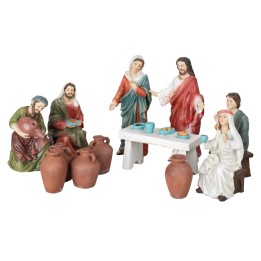 Wedding at Cana set 12 cm in resin 12 pcs