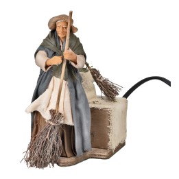 Woman sweeping 15 cm series in motion