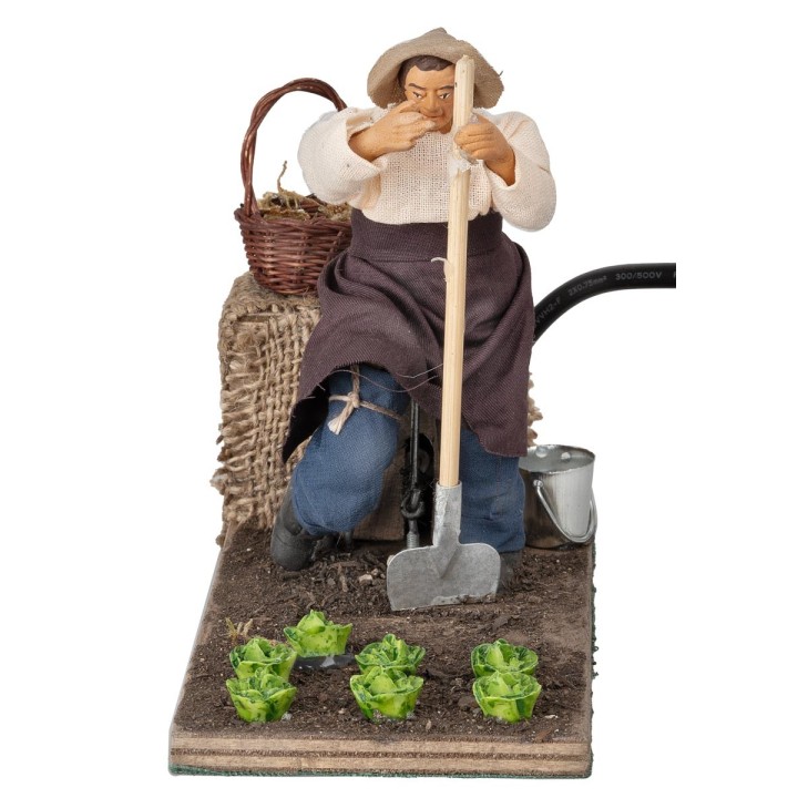 Hombre que cava serie 12 cm en movimiento