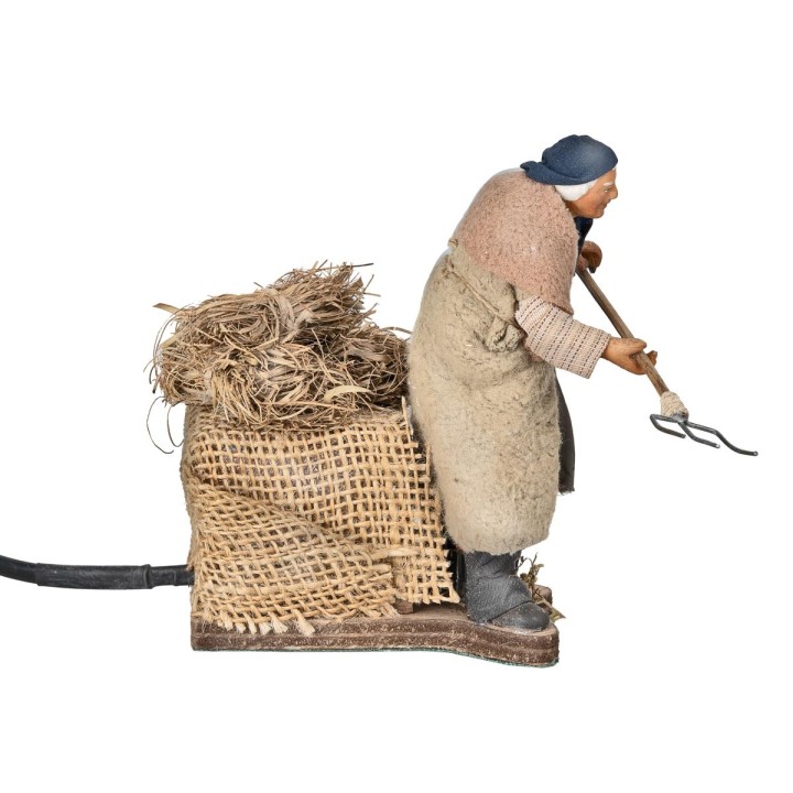 Farmer with rake 12 cm series in motion