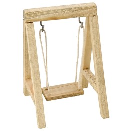 Wooden swing cm 7x7.5x11 h