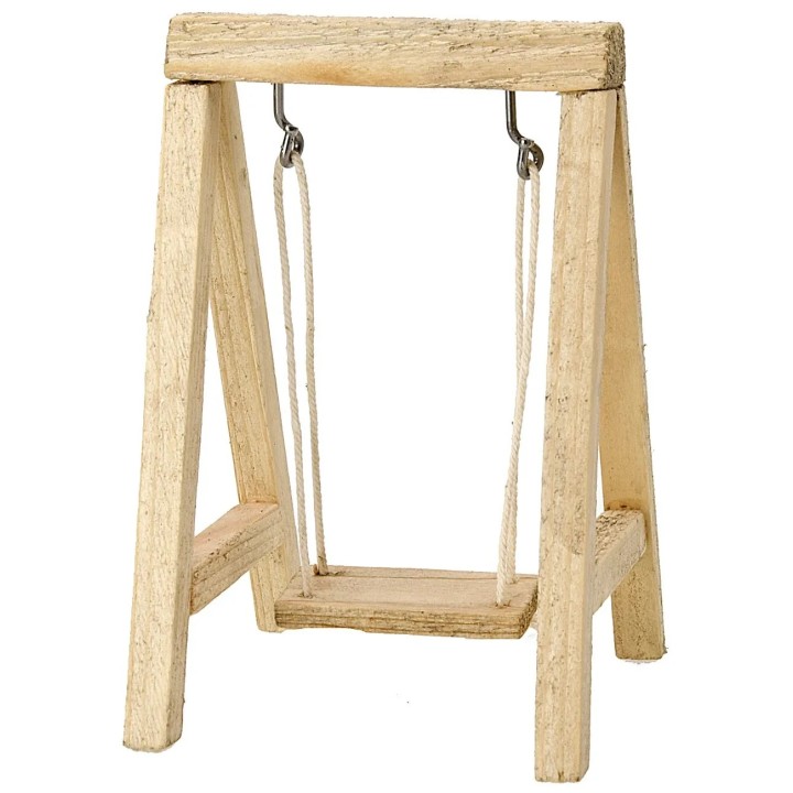 Wooden swing cm 7x7.5x11 h