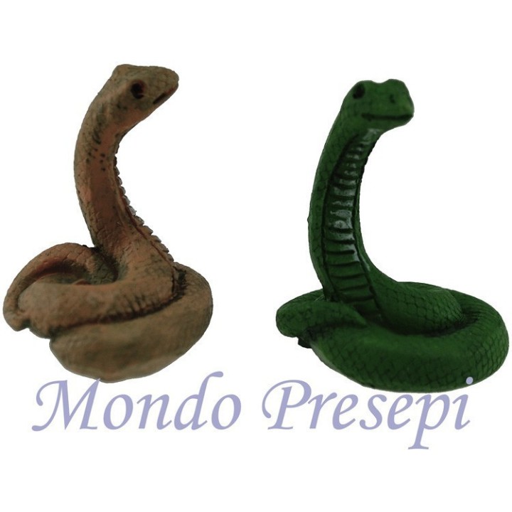Set 2 serpenti in resina