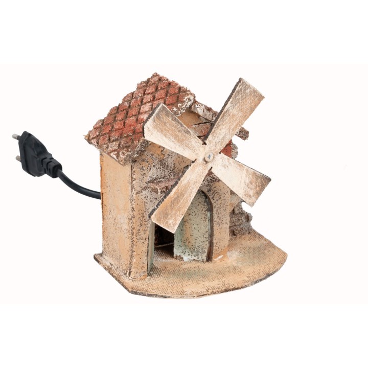 Molino de viento en funcionamiento cm 11,5x8,5x12,5 h