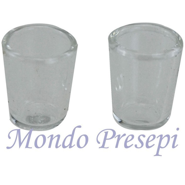 Set of 2 Glasses, glass 12x15 mm