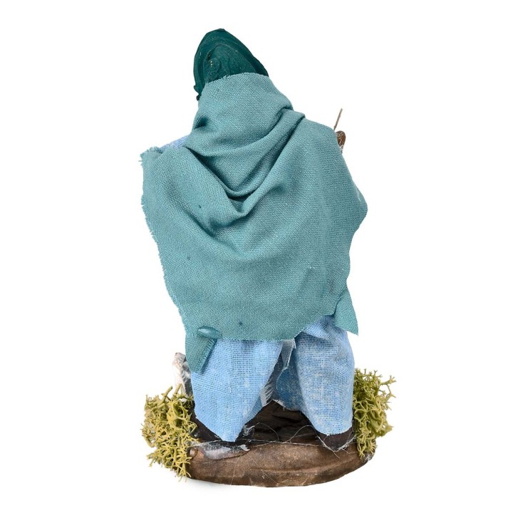 Peasant woman with geese 12 cm