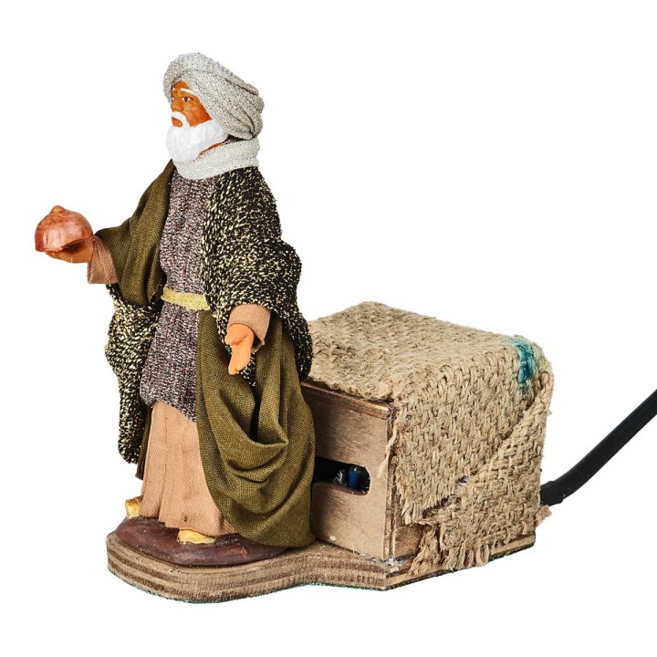 Conjunto de tres Reyes Magos en movimiento 12 cm