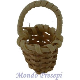 Cesta Ø 1,5 cm clara con asa