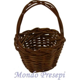 Cesta de mimbre oscura ø 3,5 cm